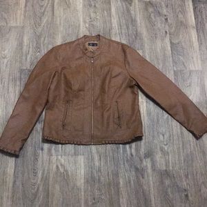 Faux leather Brown Jacket